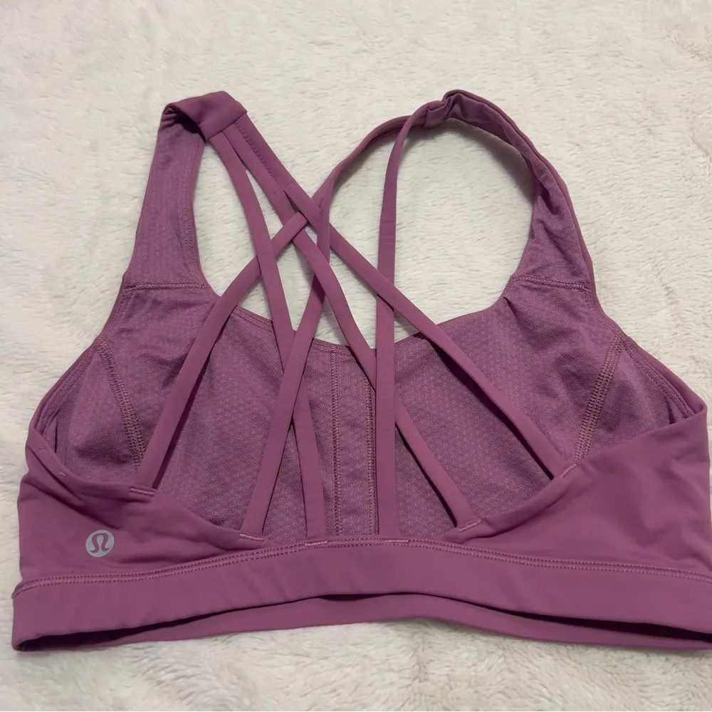 Pink lululemon free to be serene sports bra - Image 2