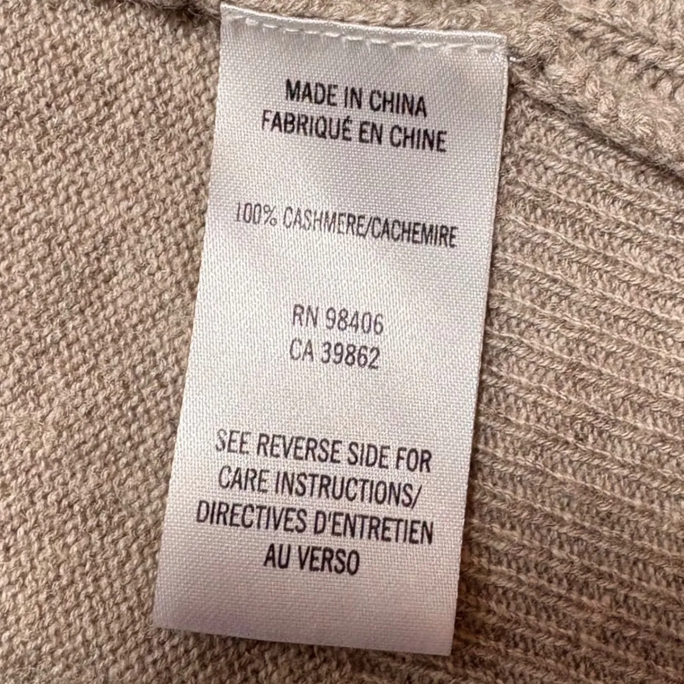 Theory 100% Cashmere Textured Draped Cardigan Sweater‎ Beige Neutral Size S - Image 8