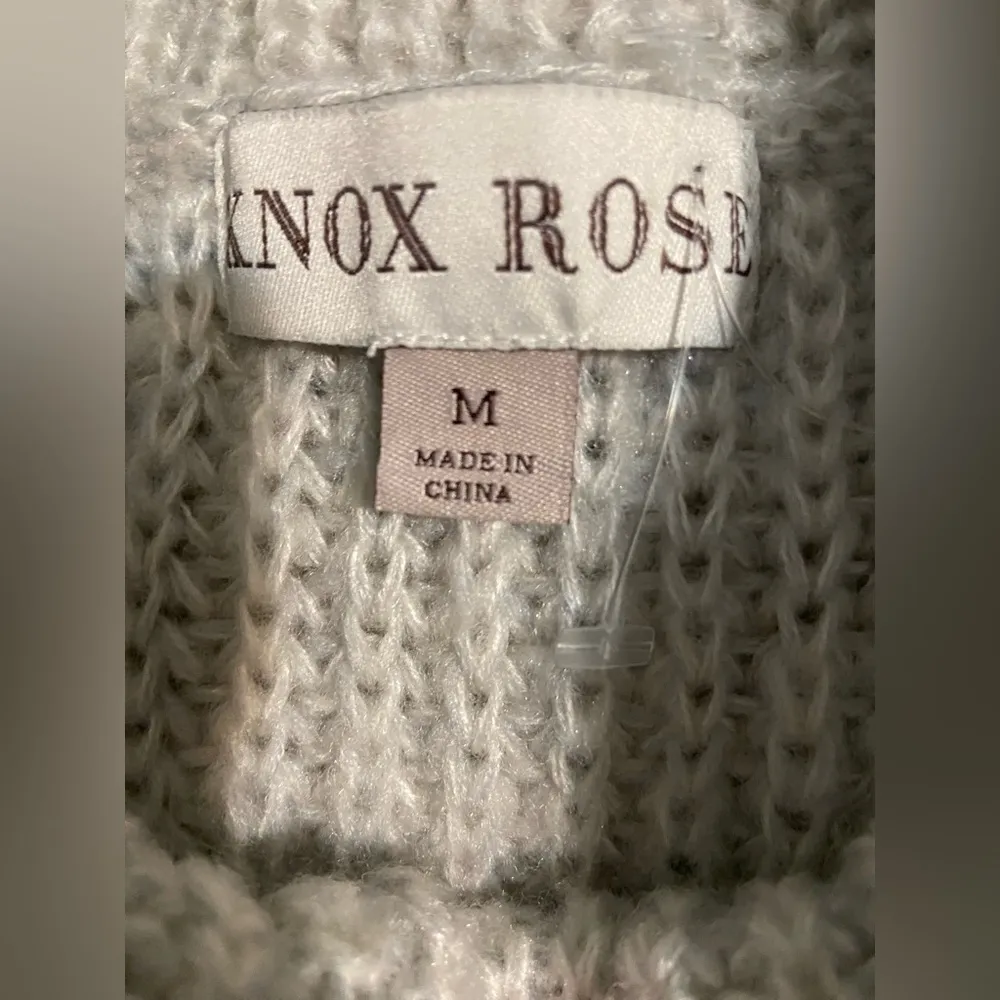 Knox Rose Women Burgundy Color Block Cowl Neck Sweater Vest Sz M Pullover GUC - Image 9