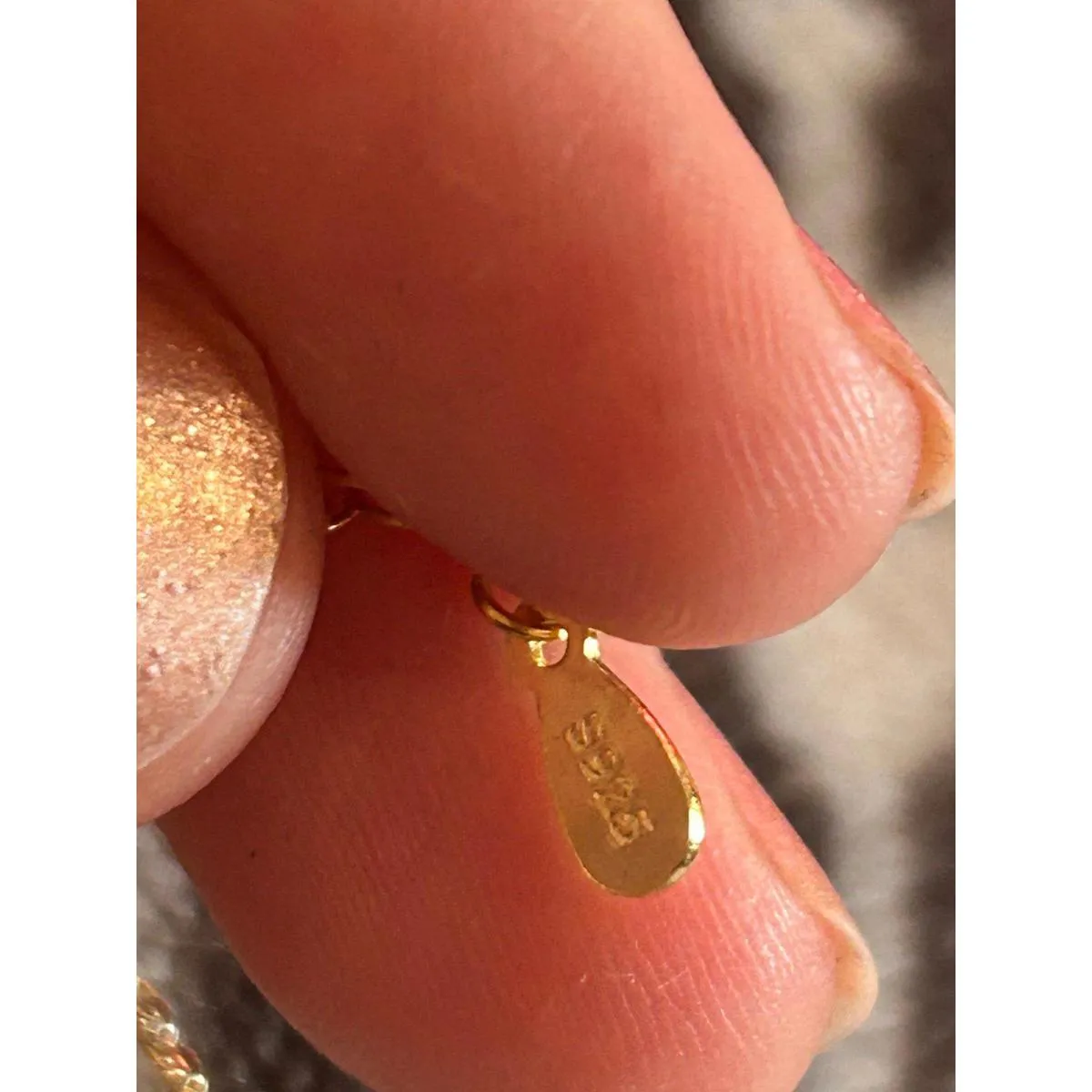 Z127 sloth gold tone 925 sterling silver pendant and necklace - Image 4