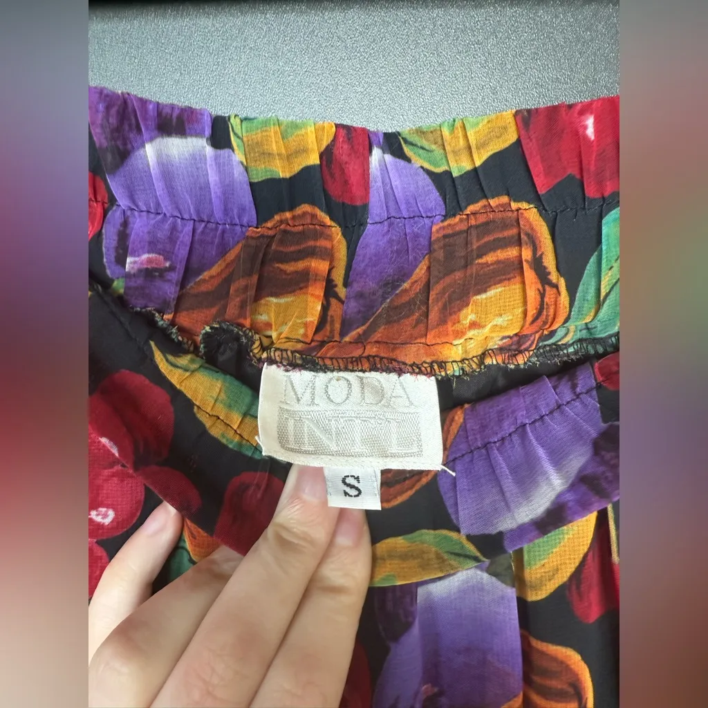 Mods International Fruit Midi Skirt Red - Image 3