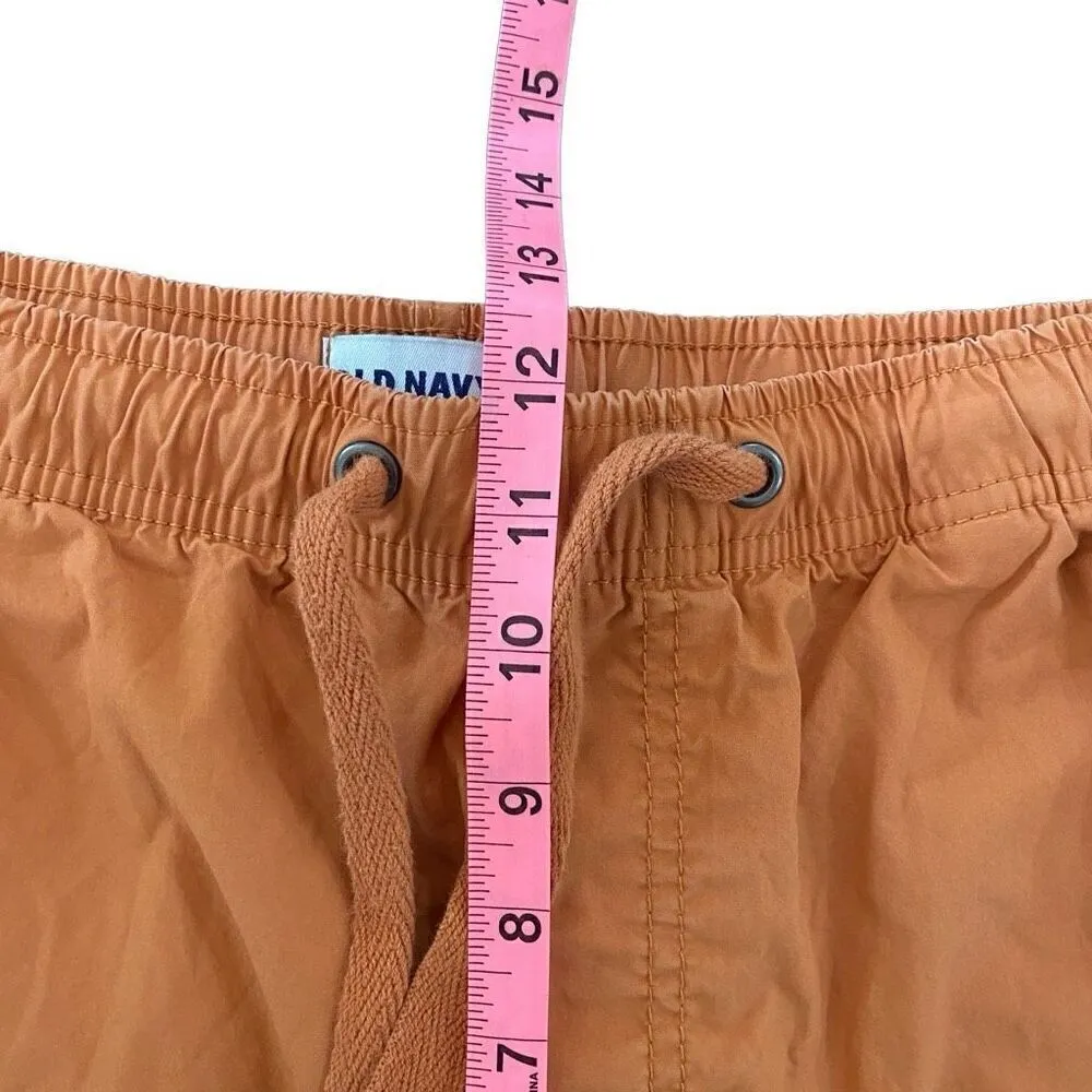 Old navy medium orange cuffed shorts elastic waist - Image 7