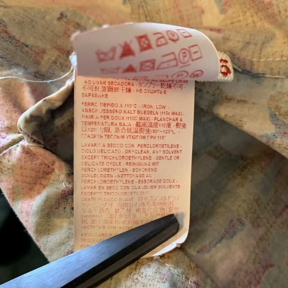 MARNI Pink Clematis Print Cotton Asymmetrical Dress Size 36 Lagenlook Artsy - Image 11