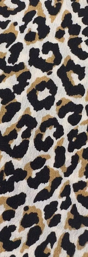 J. Crew 100% Silk Wide Leg Waist Tie Cropped Pant in Leopard Print Size 0 - Image 2