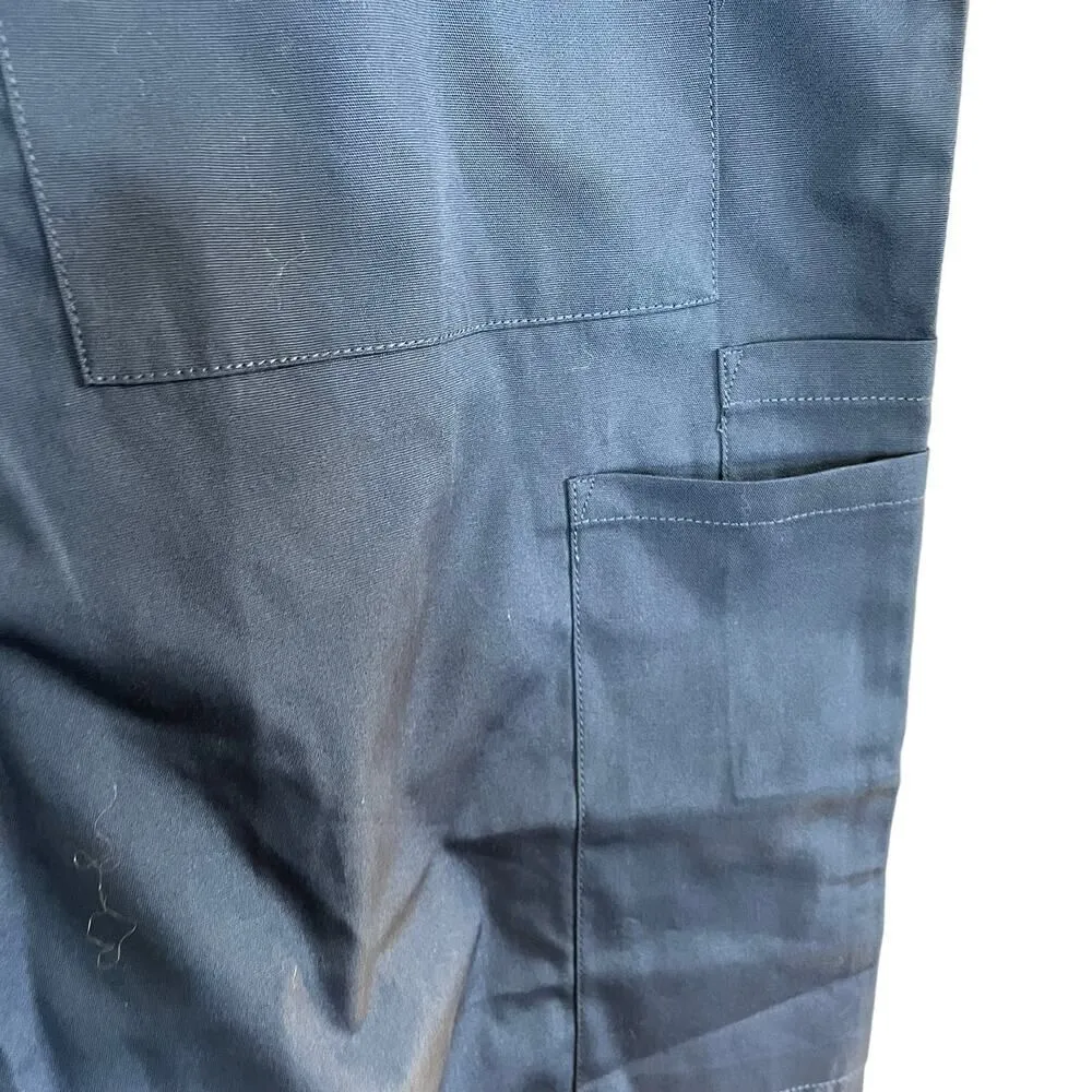NWT Cherokee Scrub Pants Unisex Fit SMALL Navy Blue Pull On Drawstring Medical - Image 5