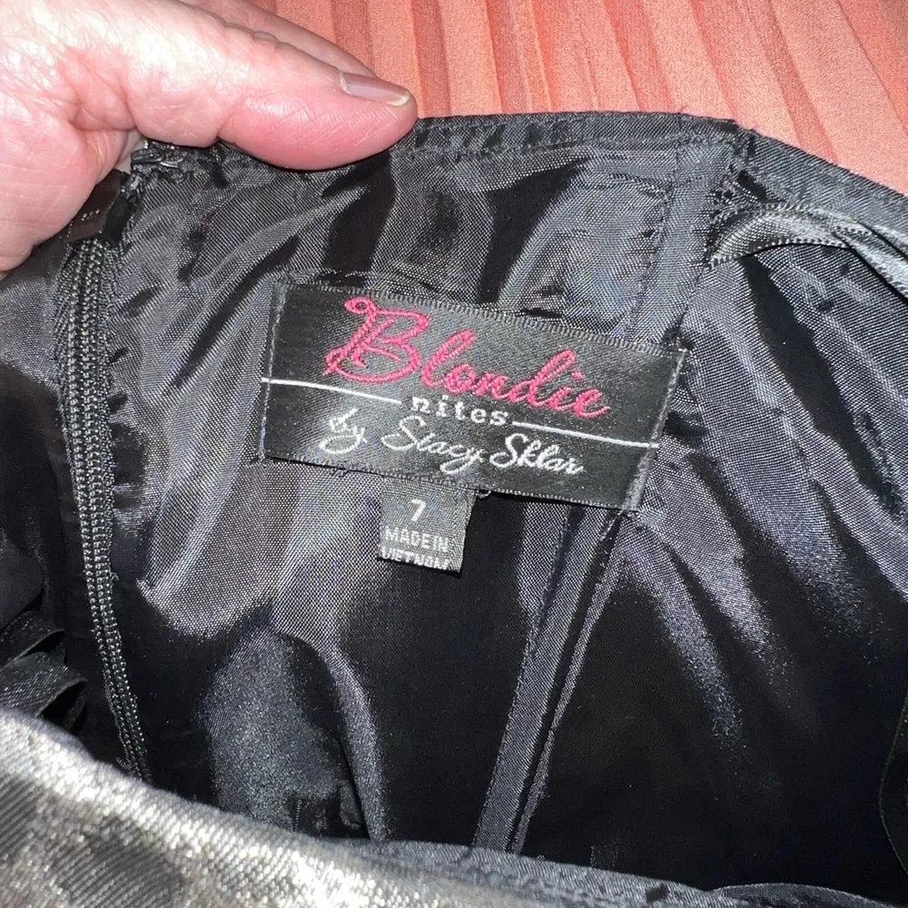 Super Cute Blondie Nites Metallic Animal Print Prom Dress! - Image 7