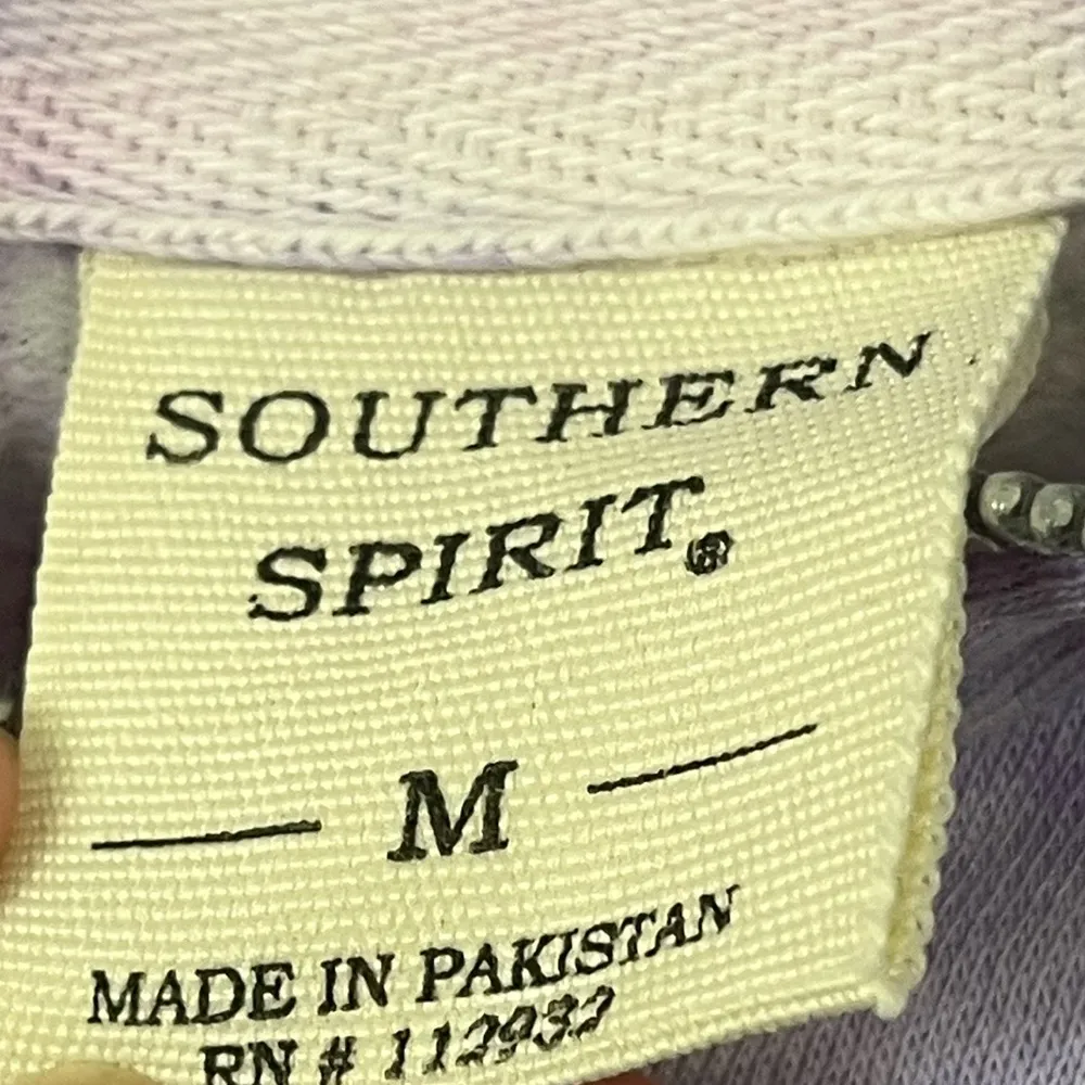 Southern Spirit Tie Dye Long Sleeved Jamaica Cropped Sweatshirt Size Medium - Image 3