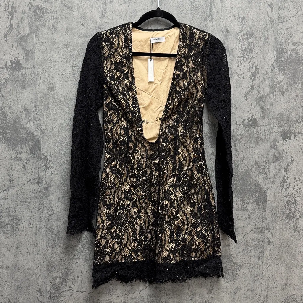 Rumored Fools Rush In Dress Black - Image 2