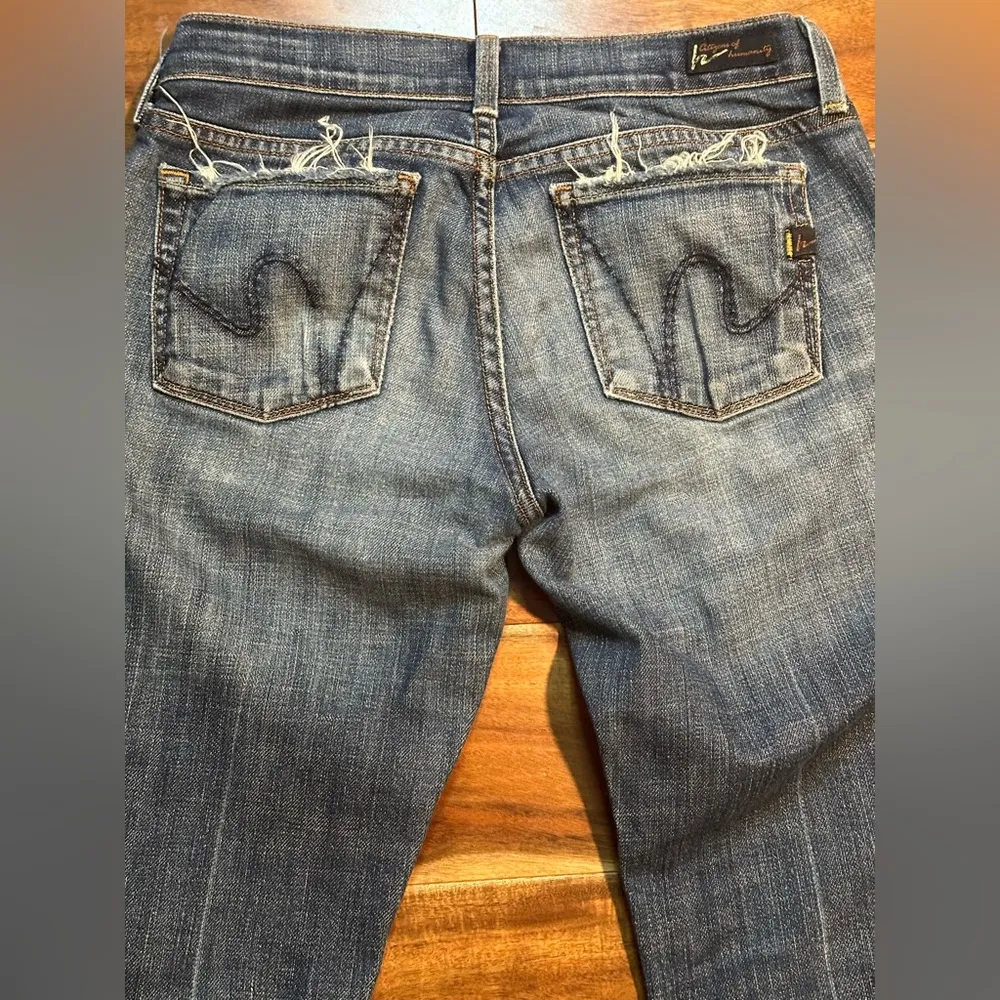 Citizens of Humanity Distressed Petite Bootcut Jeans - Image 6