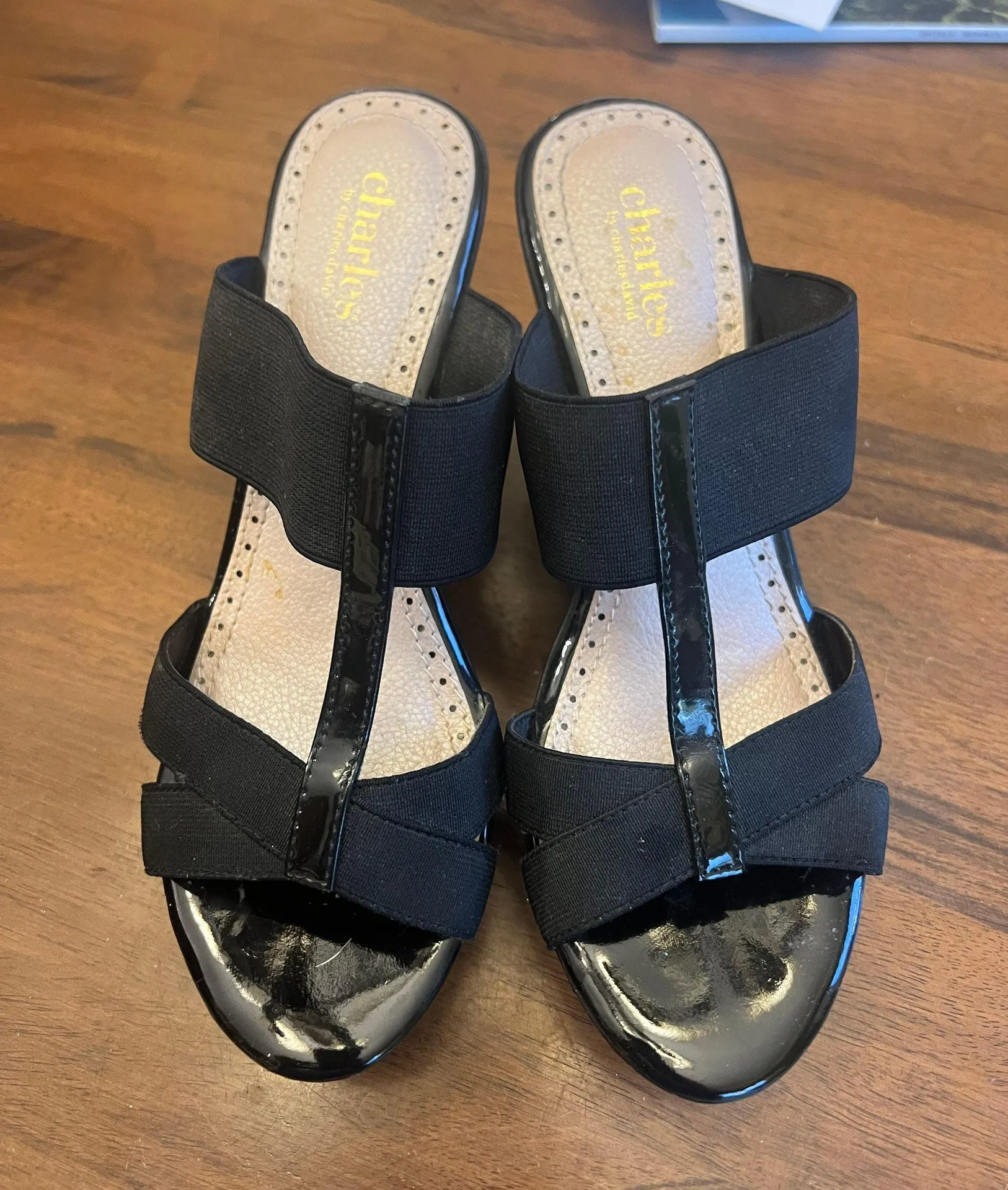 Charles by Charles David Black Wedge - Image 2