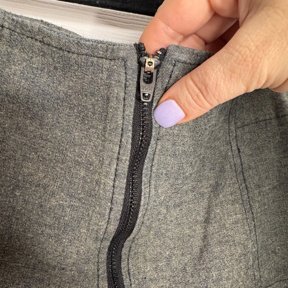 PRAIRIE‎ UNDERGROUND Gray Zipper Front Pull On Cropped Pants Size Small - Image 3