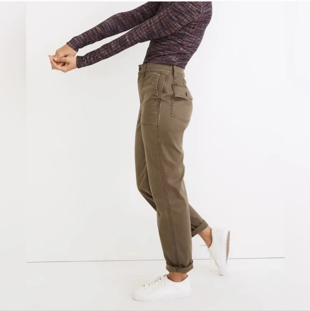 Madewell The Curvy Perfect Vintage Straight Workwear Pants - Image 2