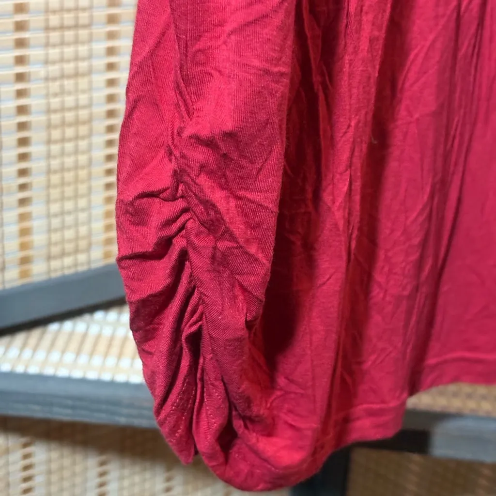 Matchstick Argus Red 3/4 Sleeve Dolman Tunic Size XL - Image 4