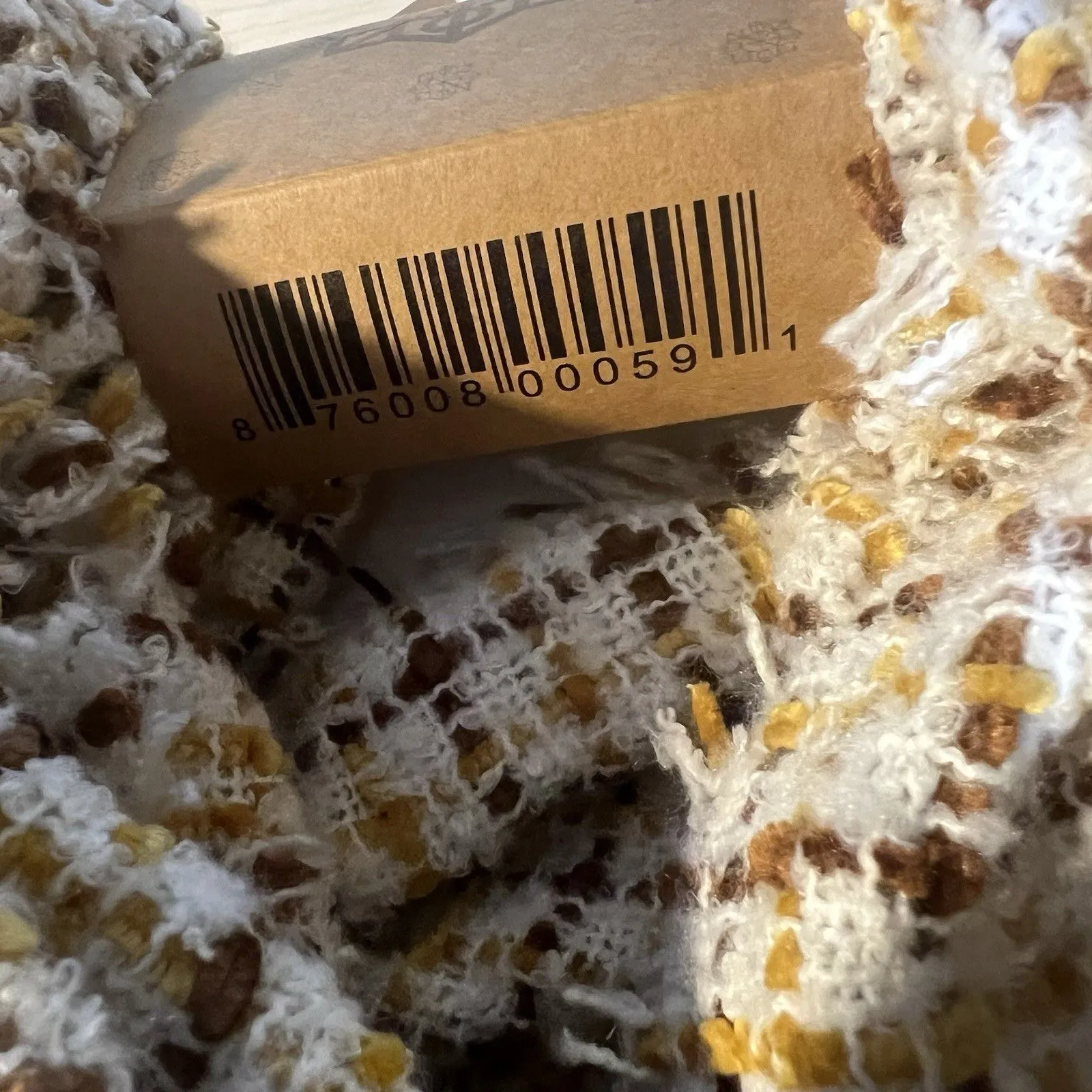 NWT Cozy Maker Infinity Circle Loop Scarf Plaid Fall Colors Tweed Cabin Vacation - Image 4