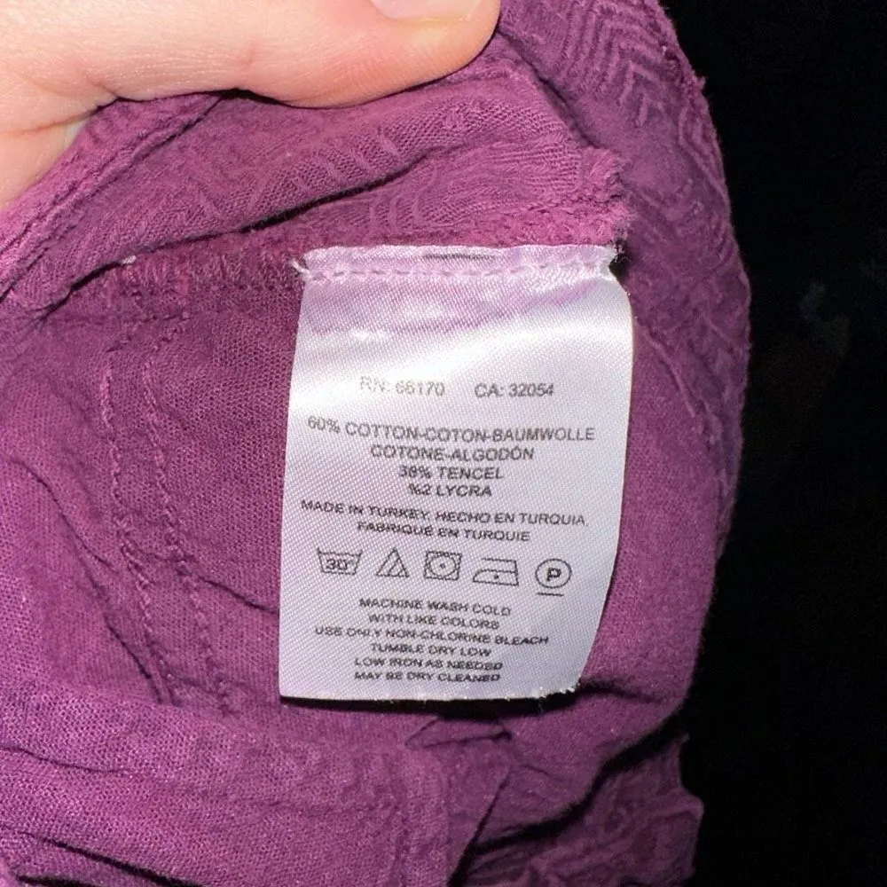 Pilcro and the Letterpress textured embossed 28 Script pants - Image 5