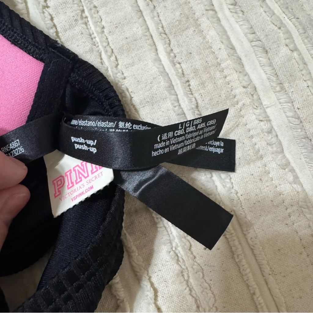 NWT Pink VS Ribbed Pushup Bikini Top - Image 4