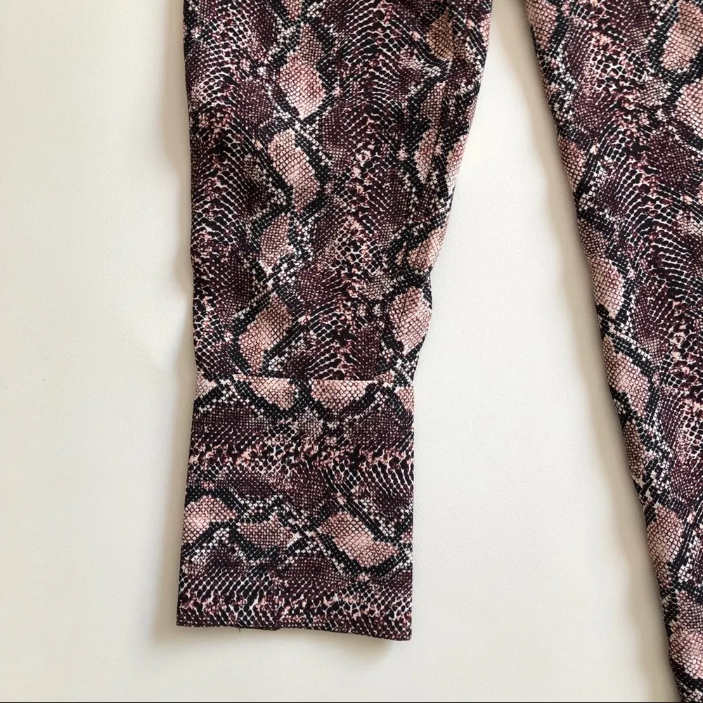 Equipment Bonnie Snake Print Keyhole Shift Dress S - Image 8