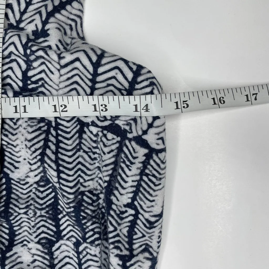 Black and White Botanical Print Sleeveless Ruched Body Slim Dress XS - Image 6