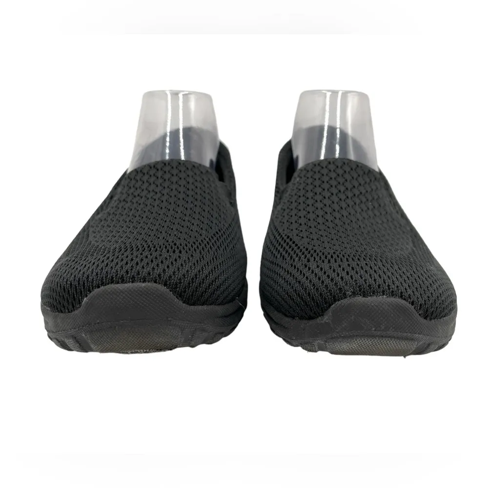 Skechers Women’s Relaxed Fit Air Cooled Memory Foam Slip On Shoes Black Size 9.5 - Image 4