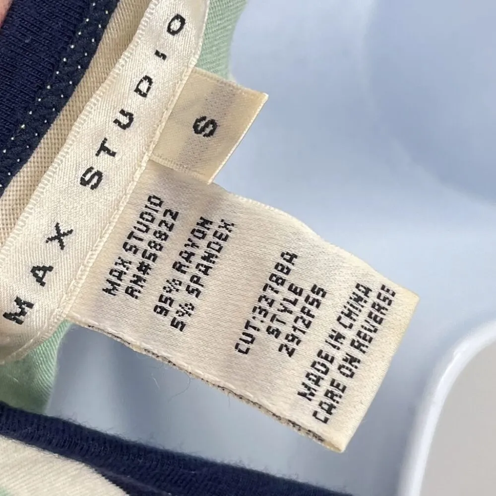 Y2K 2000s Vintage Max Studio Striped Tank Jersey Maxi Dress Small Sleeveless - Image 6