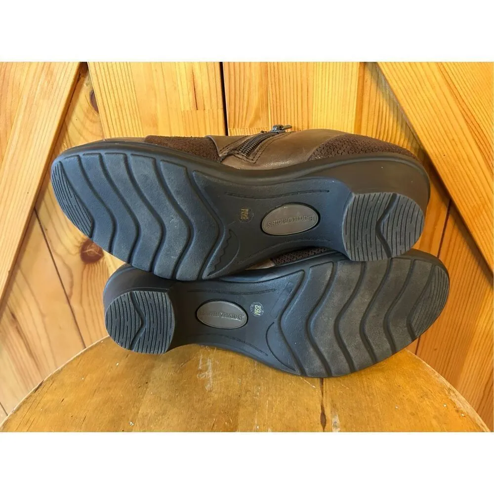 Earth Origins Reagan Clog Shoes 8.5M Brown Leather - Image 7