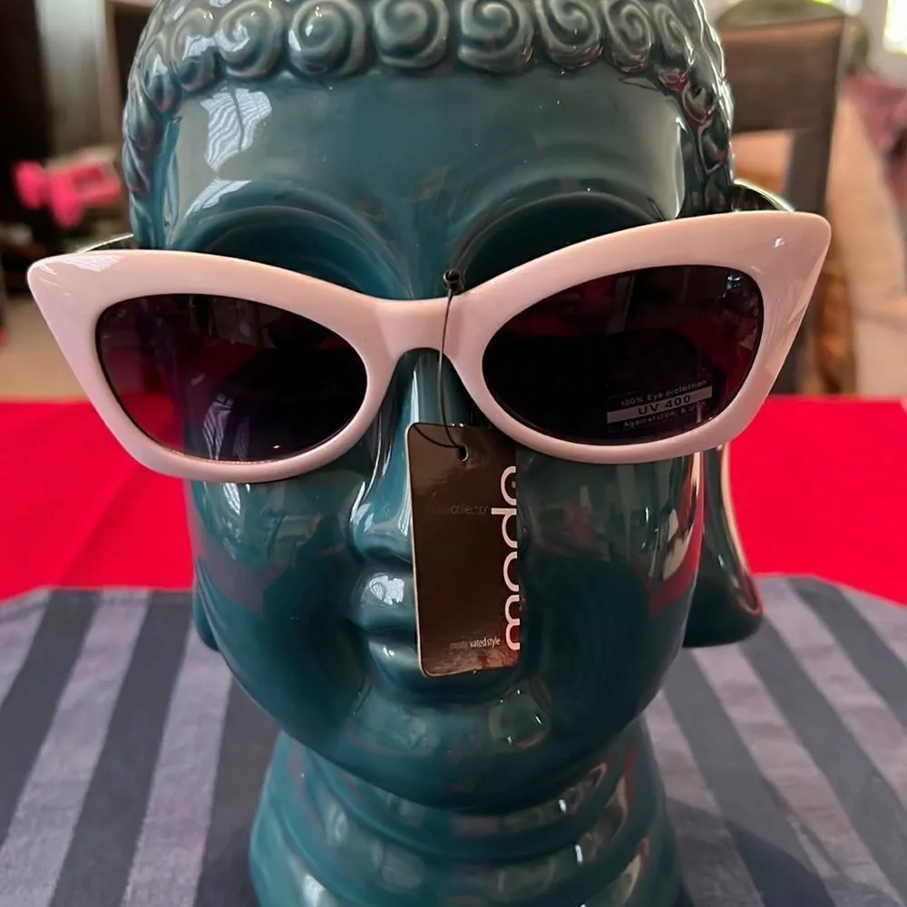 NWT Modo collection white with grey and white swirly print stems - Image 2