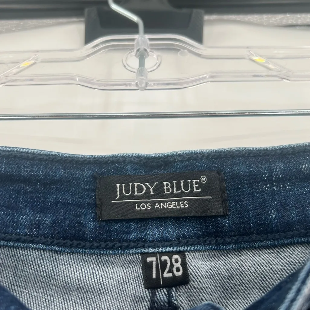 Judy Blue  distressed‎ boyfriend fit jeans 7/28 - Image 3