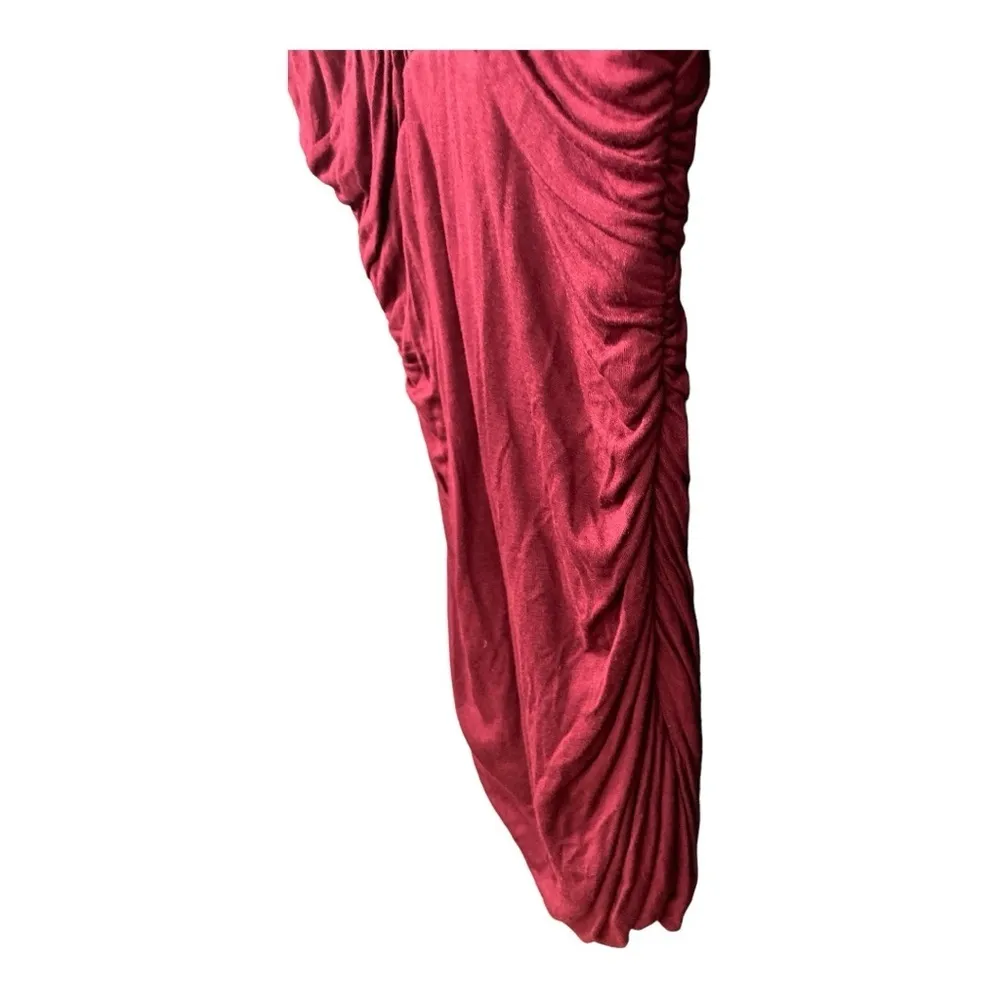 Twenty One Maroon heavy beaded 
Sequin Medallion Party Dress
Y2k Size LG - Image 8