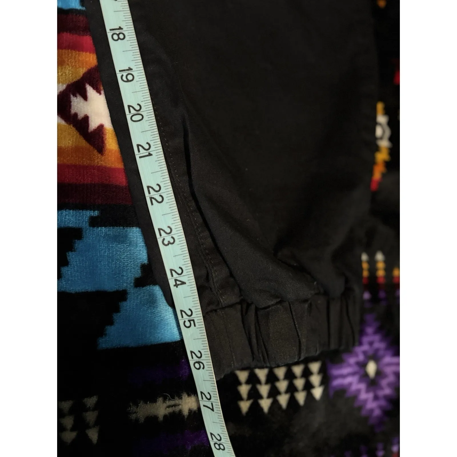 VIP Jeans Black Jogger Pants High Rise Zip Size 13/31 Pockets NWT Elastic Waist - Image 9