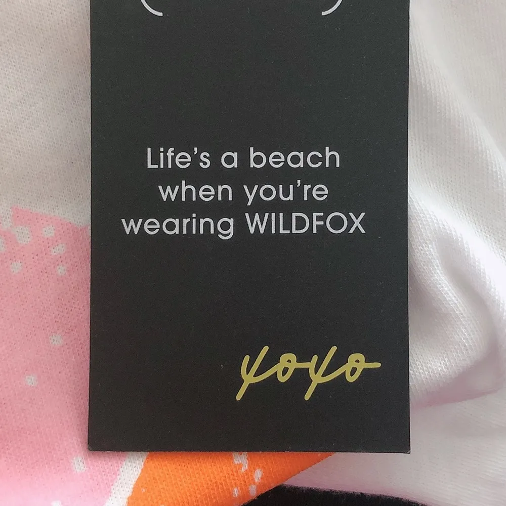 Wildfox Sun Scoop Neck Swim Coverup in White, Dress Beach Size S New w/Tag - Image 11