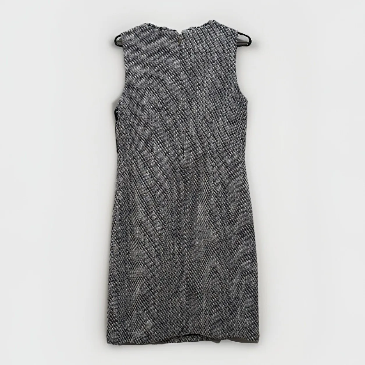 NEW Karl Lagerfeld Paris Dress Navy Blue White Tweed Shift Preppy Pockets Sz 8‎ - Image 11