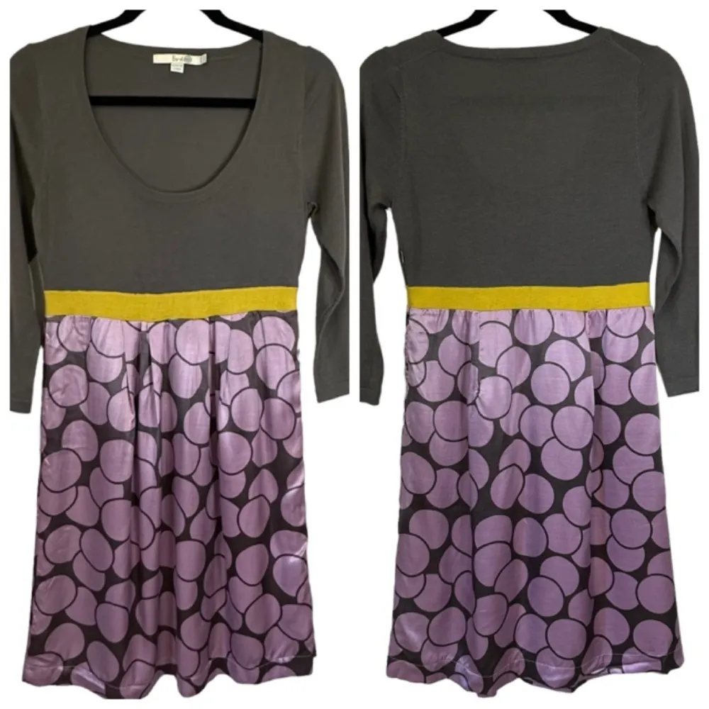 Boden Cosmopolitan Poppy‎ Wool Silk Blend Dress US 6R WH274 Purple Size 6 - Image 3