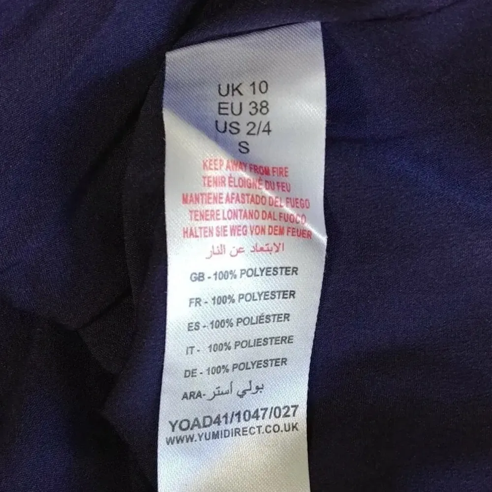 Navy Blue With Embroidered & Beaded Flowers by Yumi from Modcloth Dress NEW - Image 7