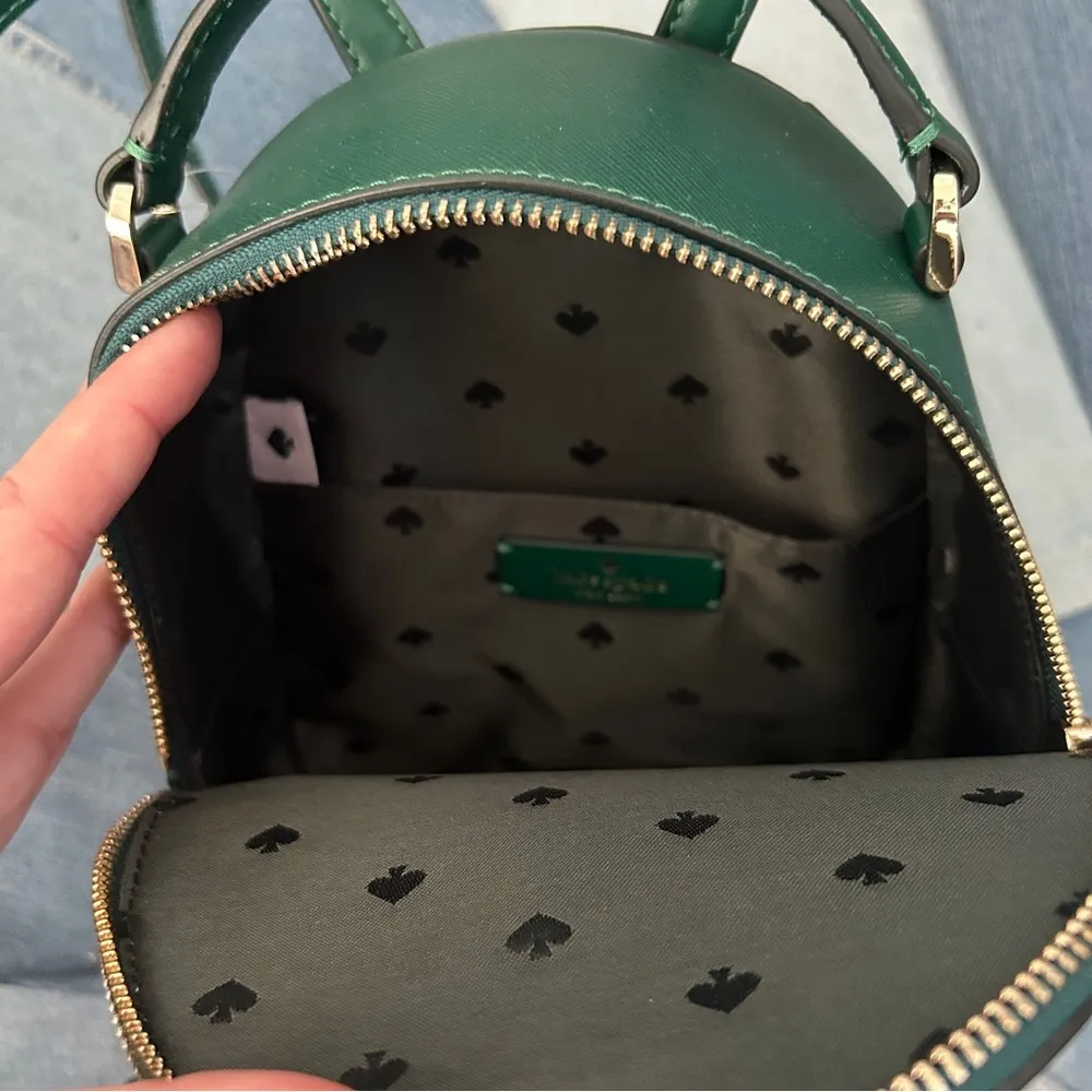 Kate Spade Schuyler Mini Backpack Dark Jade NWT - Image 4