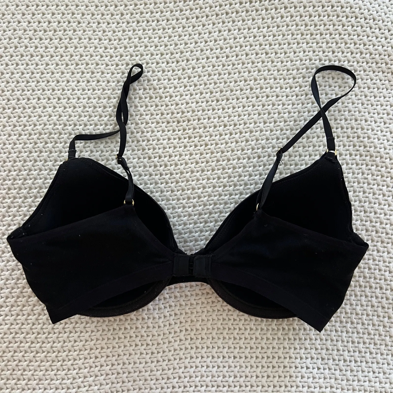 NATORI Black Unpadded Bra Size 32B - Image 2