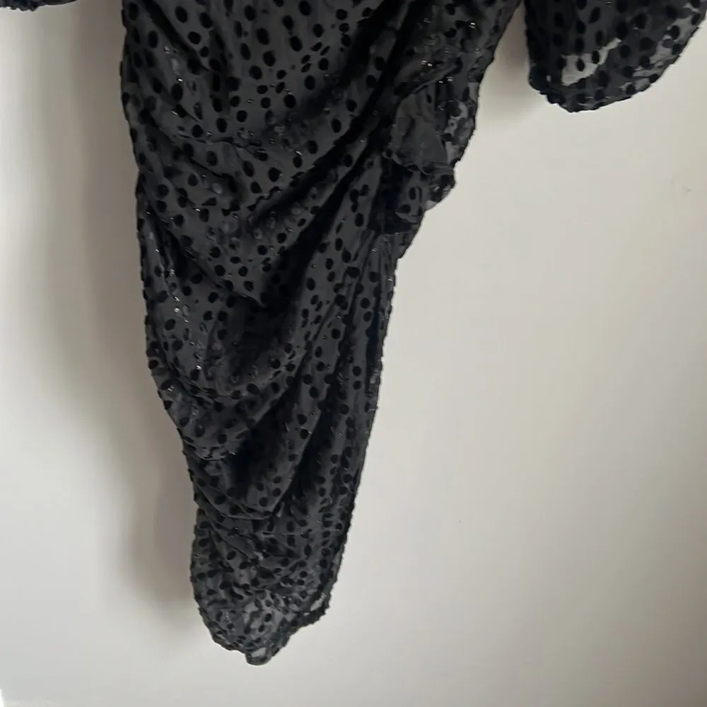 NEW ASTR the label Athens Dress Black Burnout - Image 8