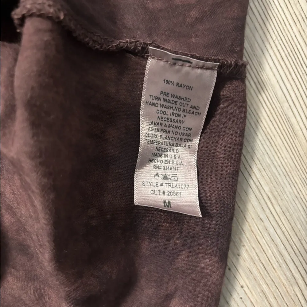 T Party Fashion Brown Asymmetrical Bell Sleeve Mini Dress - Image 3