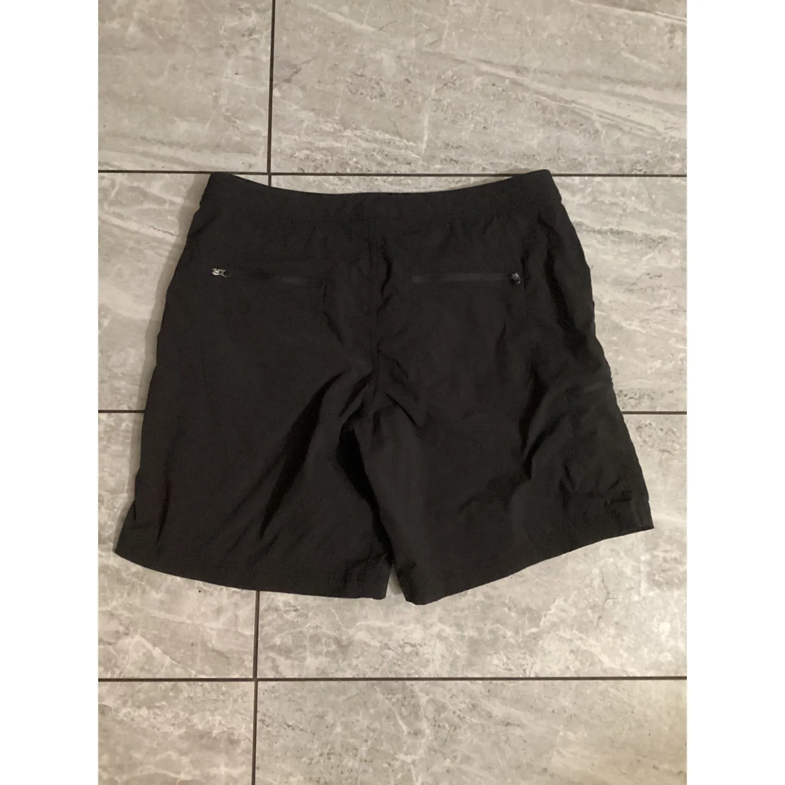 LLBean Womens Black Nylon Spandex Cargo Shorts Size 14 Hiking Outdoor - Image 3