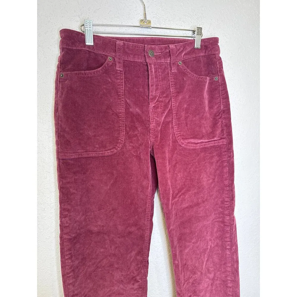 Patagonia Purple Fuschia Grand Pitch Corduroys EUC Sz 28 Pockets Organic Cotton - Image 2