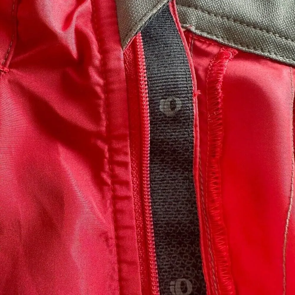 Pearl Izumi Red Grey Sleeveless Full Zip Pocket Cycling Bike Windbreaker Vest M - Image 6