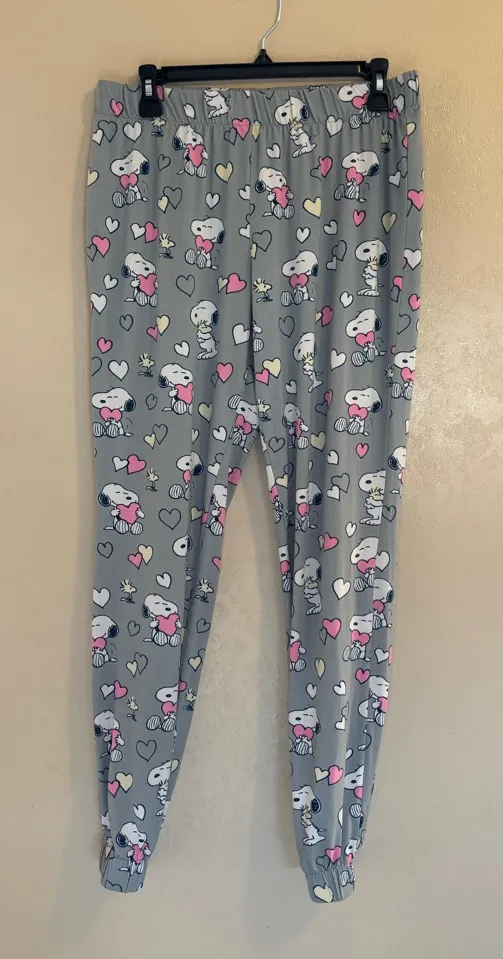 munki munki x Peanuts Snoopy Valentines pajama joggers sz S - Image 1