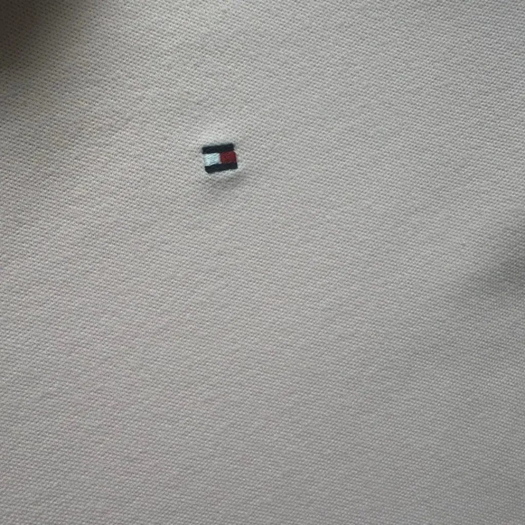 Tommy Hilfiger Solid Short Sleeve 5 Button Polo Womens Medium Pink - Image 3