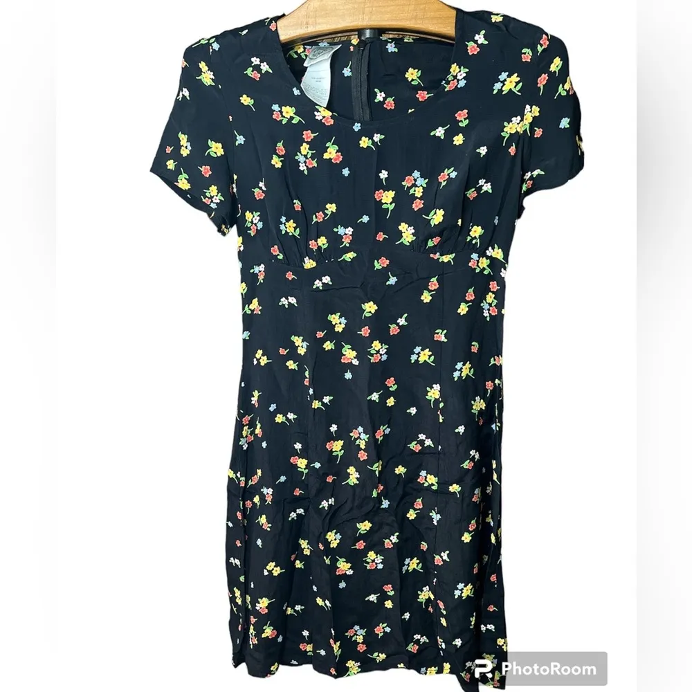 Laura Ashley Y2K vintage floral midi sundress prairie summer boho cottagecore - Image 2