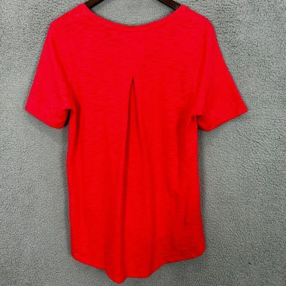 Chicos top‎ womens 1 medium red the ultimate tee burnout casual weekend layers - Image 7