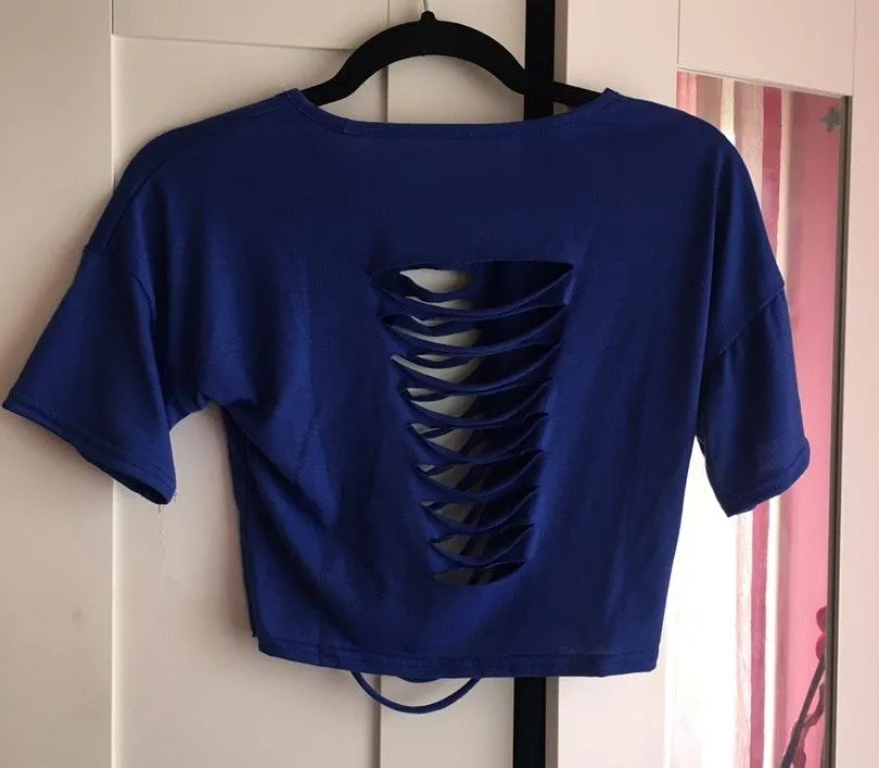 Blue Set with rips Size L - Image 3