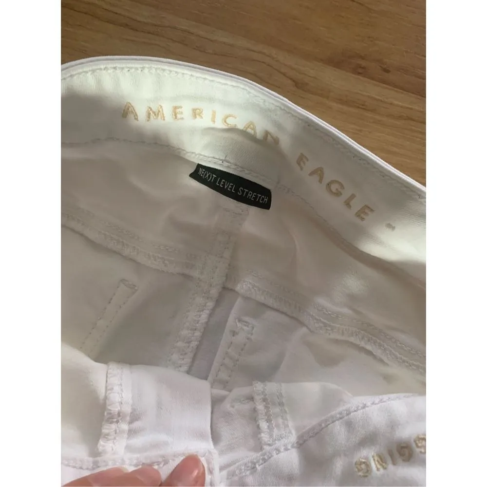 American Eagle white stretchy pants size 2 - Image 2
