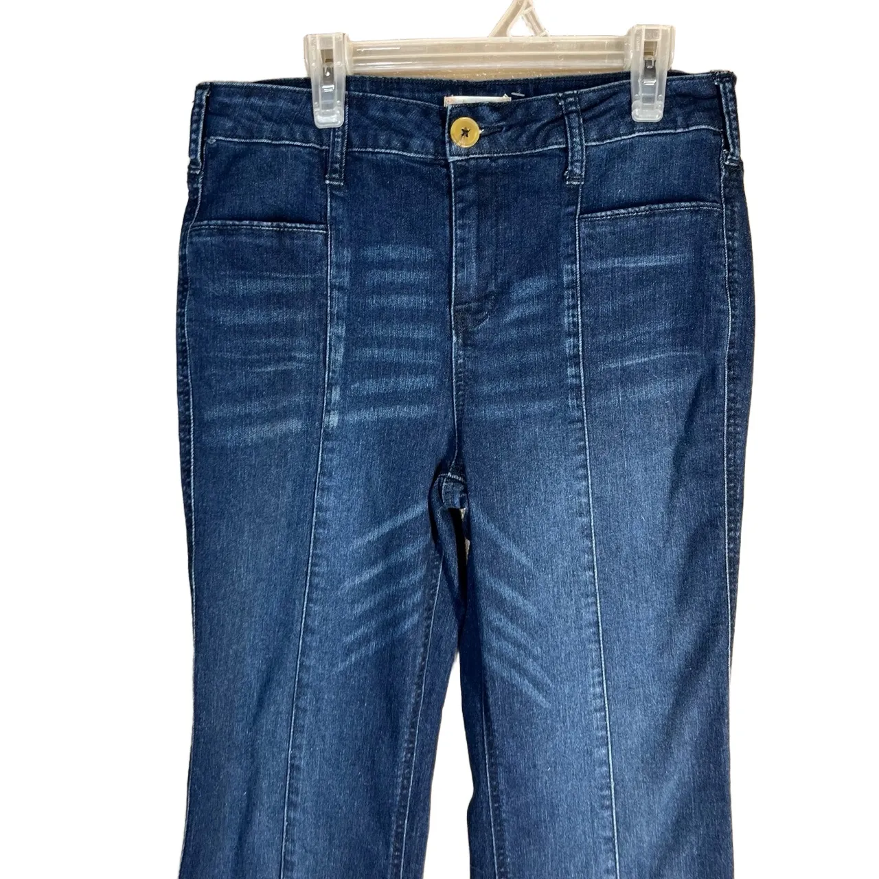 Altar'd State Blue Front Seam Detail Denim Flared Jeans‎ Size 28 - Image 2