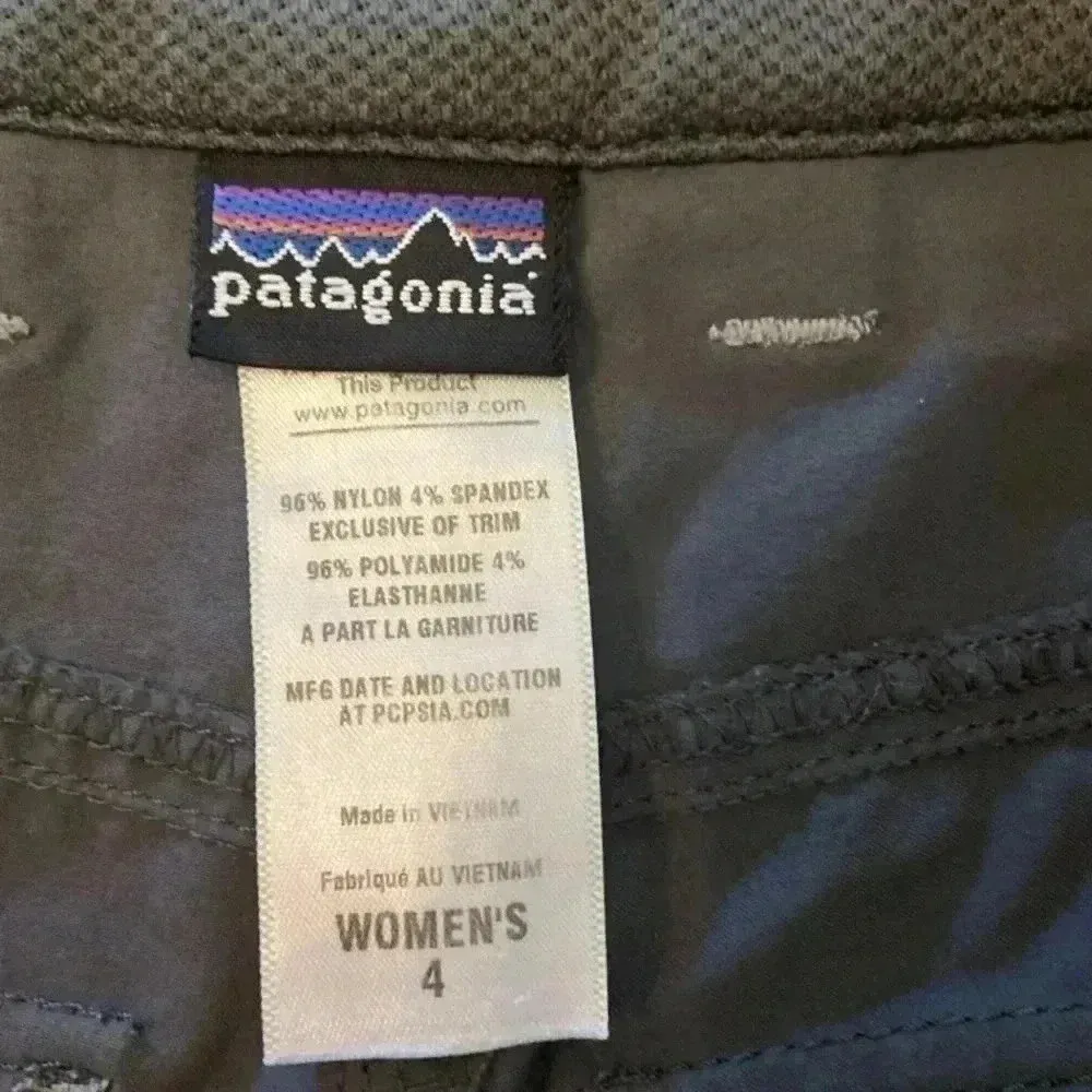 Patagonia Women's Quandary Shorts Size 4 Rock Craft Gray‎ Hiking  5" Inseam - Image 4