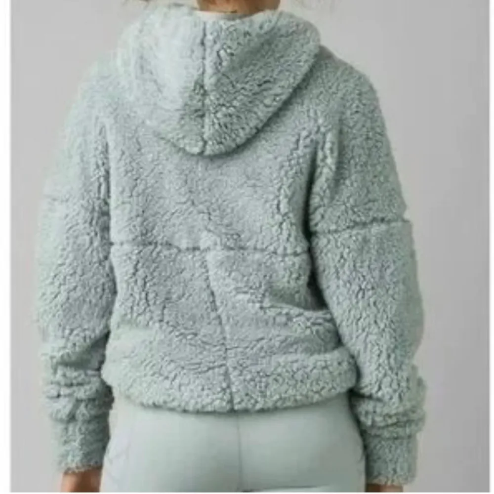 Prana Blue Polar Escape Half Zip Pullover Fleece Hoodie Size L - Image 2