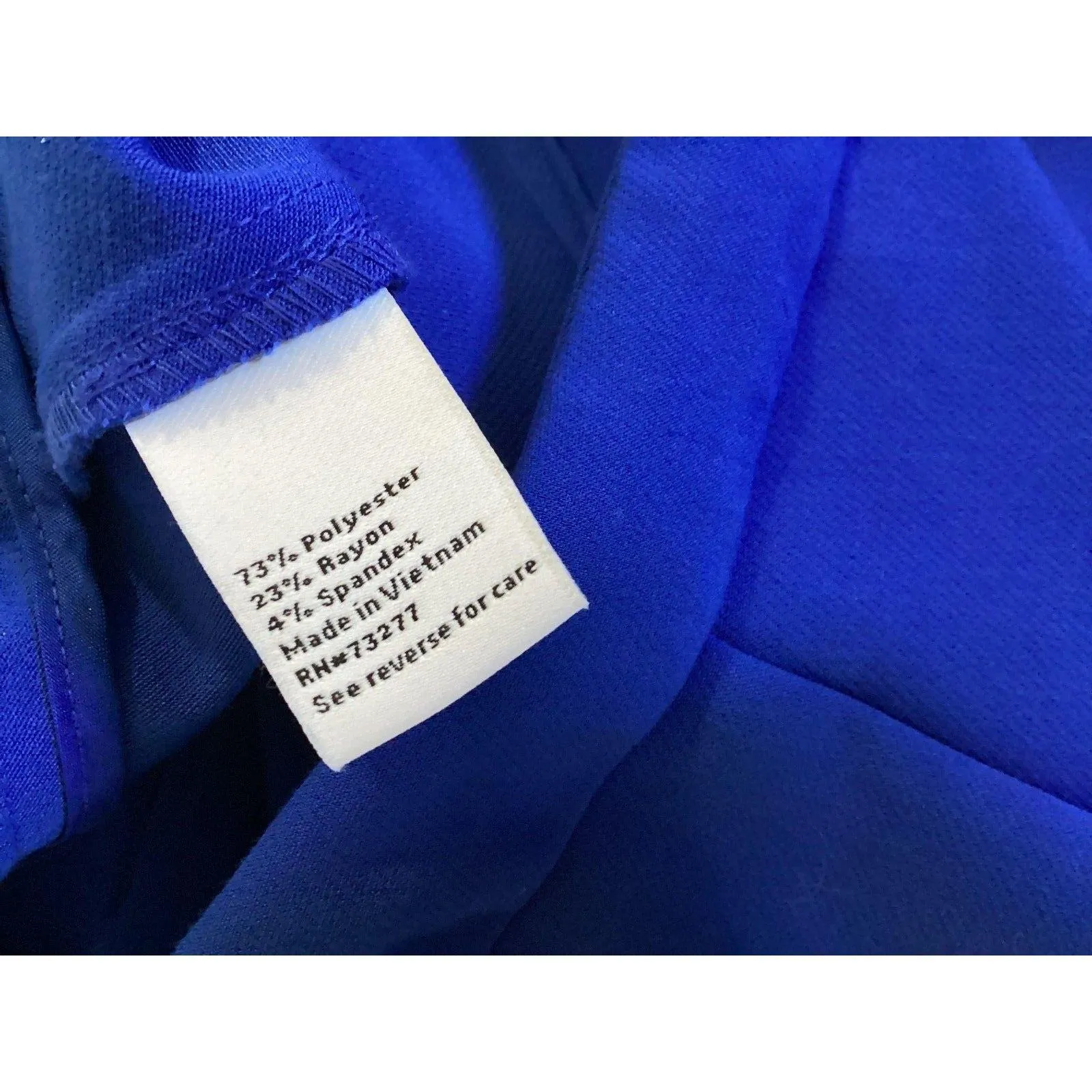 Nine West Pants Womens 8 Blue Kick Flare High Rise Career Office Stretch New - Image 7